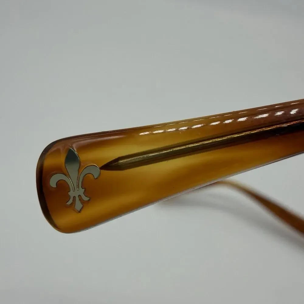 Seraphin Penn 8518 Eyeglasses 51-17-140 Brown Gold Handmade Japan Frames Only